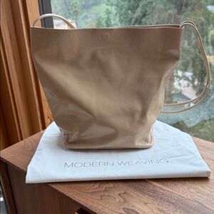 Modern Weaving Infinity Strap Tall in Glossed Leather